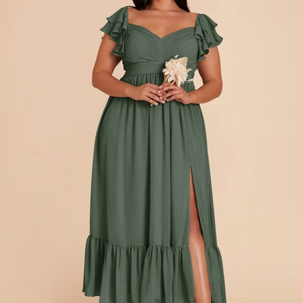Birdy Grey Chiffon Eucalyptus Michelle Bridesmaids Dress 1X